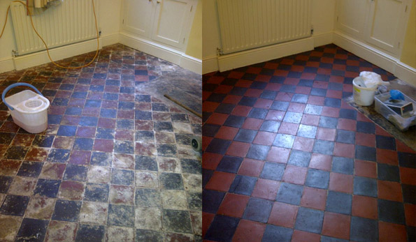 Quarry tile floor cleaning Nottingham Derbyshire Leicestershire Warwickshire Lincolnshire South York