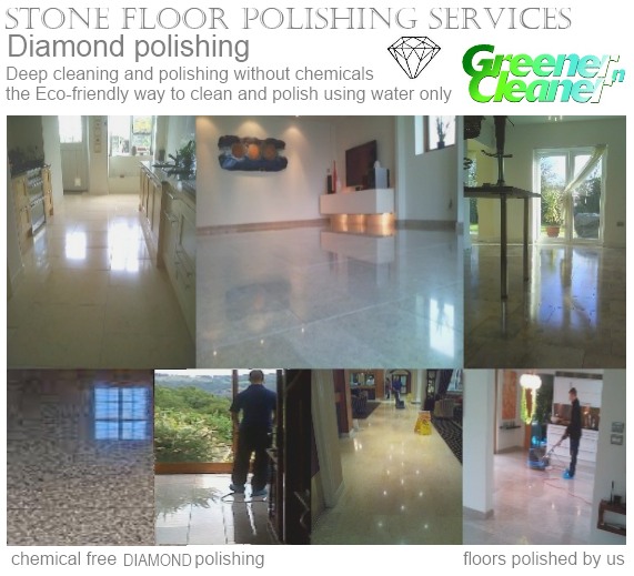 Stone floor polishing 